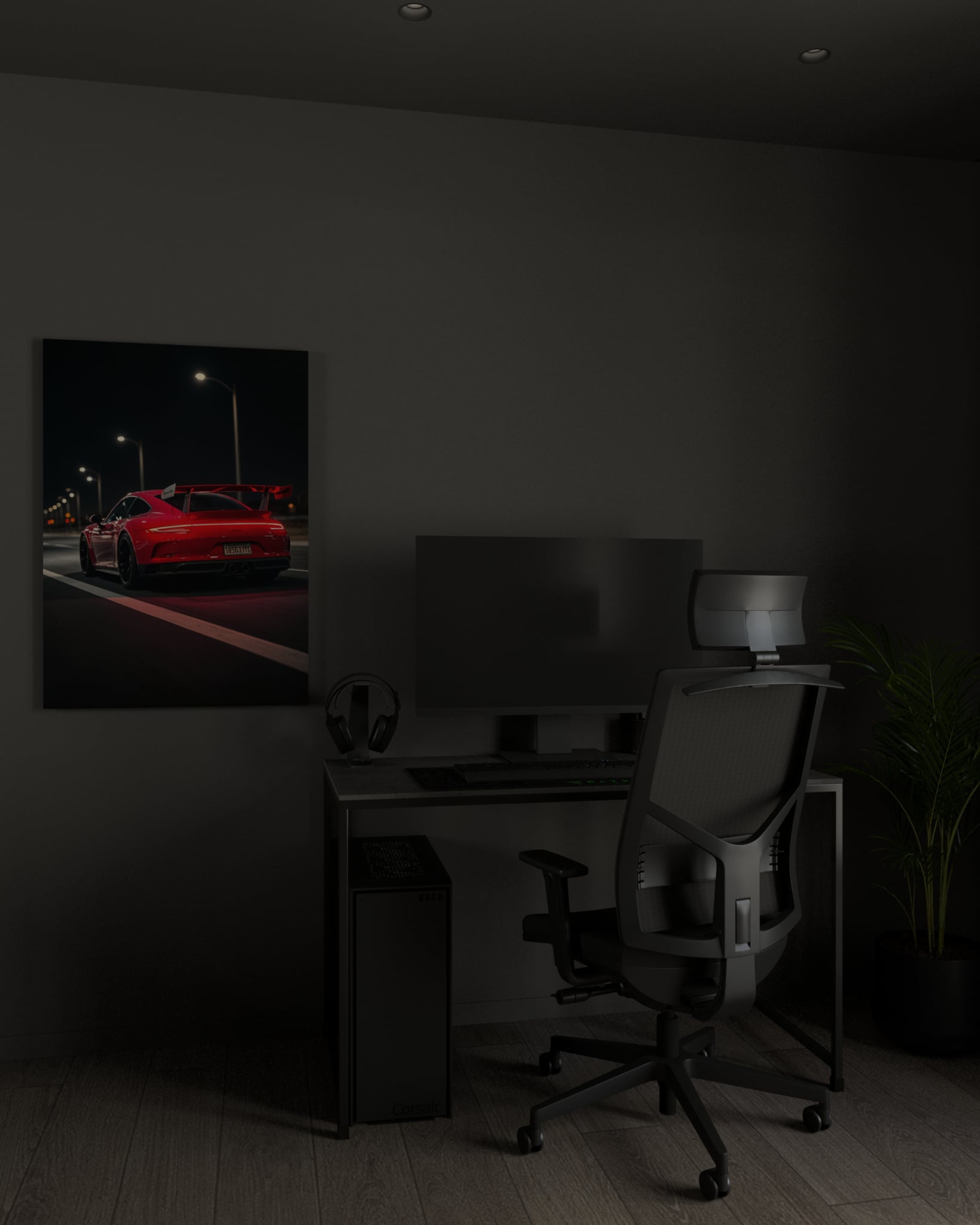 POSTER RED CAR - obrazek 3