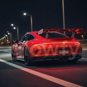 auto znak wodny 2 screen POSTER RED CAR